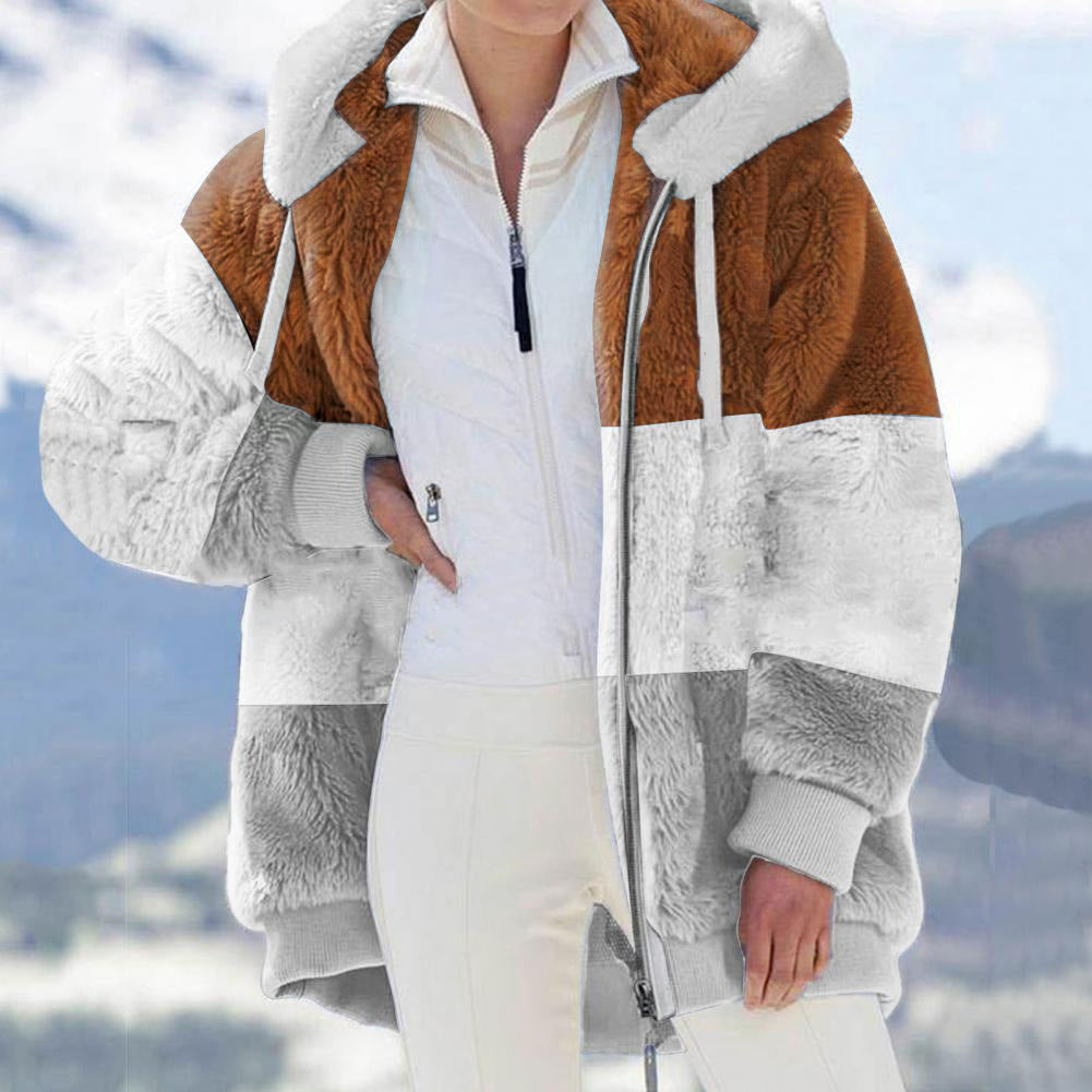 ☃️ Korlátozott ideig érvényes ajánlat -39% ❄️ 【S-5XL】Női vastag plüss pulóver kontrasztos csíkokkal 2025