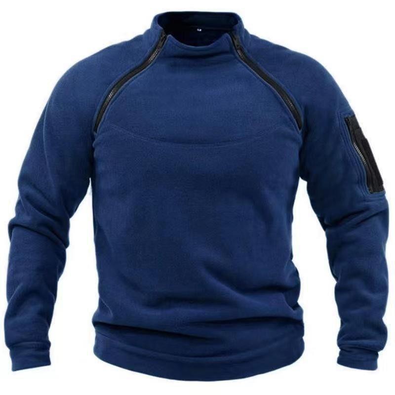 🎉✨【S-4XL】Nowa moda męska zimowa ciepła polarowa kurtka bazowa, bluza-4234864