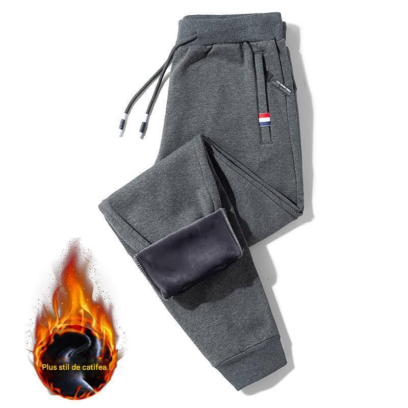 👖50%OFF👖Pantaloni de iarnă pentru bărbați, de catifea, îngroșați, lejer, calduri