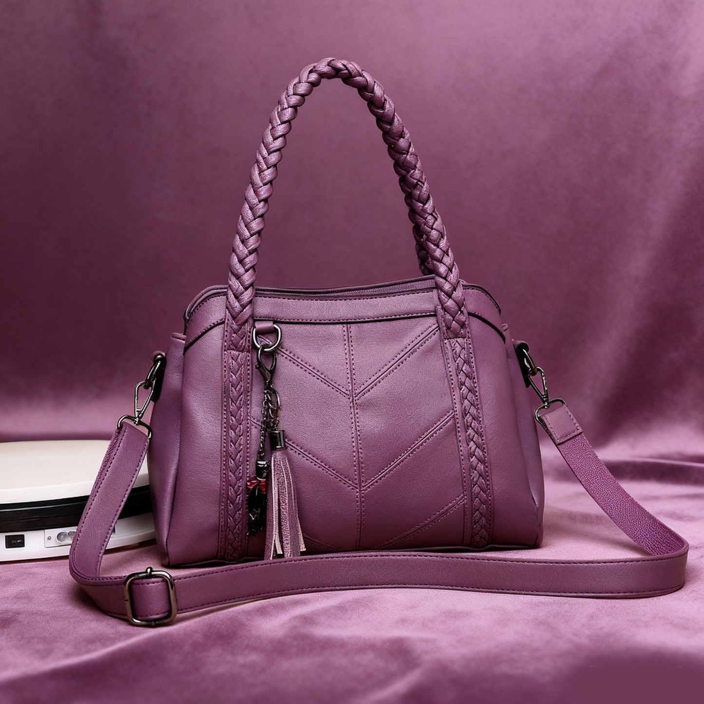 👜💟【50% ZNIŻKI】Torba z miękkiej skóry, torebka, duża pojemność, trzy przegrody, wodoodporna i odporna na zarysowania-4224385