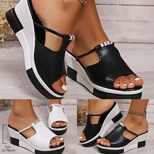 💖【36-43】Sandale de damă din piele naturală, cu toc compensat, care îmbunătățesc înălțimea-4027116