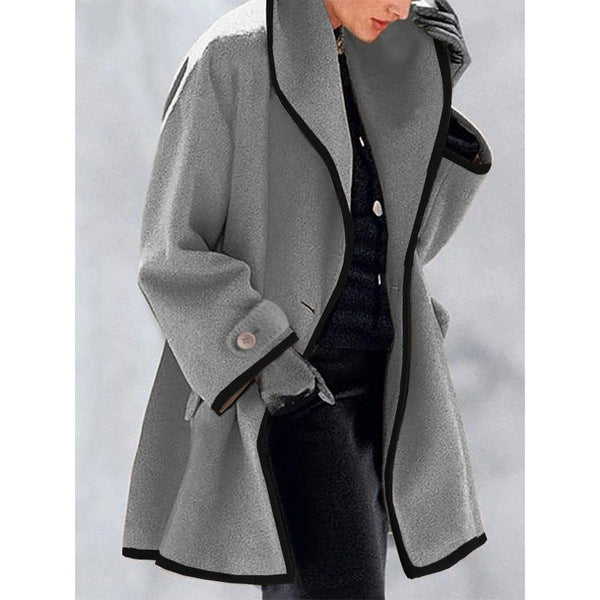 🥰【S-5XL】Novi jesenski in zimski topli volneni plašč-4112460