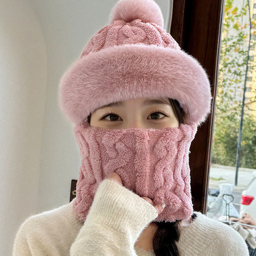 🔥🔥🐏Pălărie și eșarfă noi, îngroșate și catifelate, rezistente la vânt și la frig-3831966