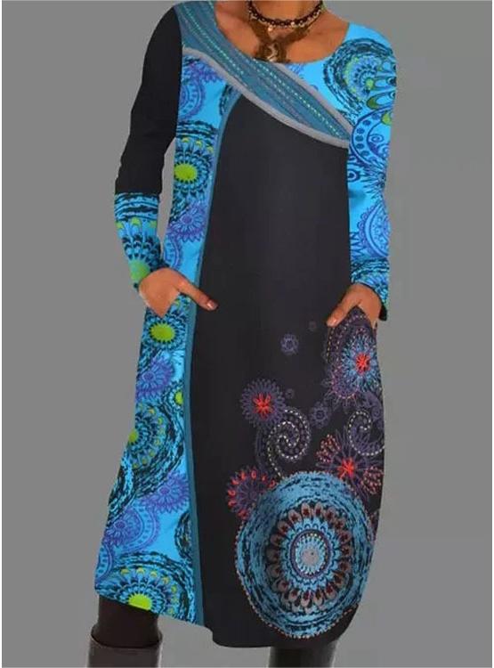 Купете едно, вземете едно безплатно👗【S-5XL】Нова рокля в етнически стил от 2025 г.-4121661