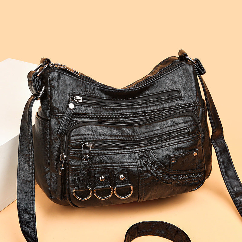 💥👜2026 nowa torba na ramię / crossbody z miękkiej skóry o dużej pojemności-4208275