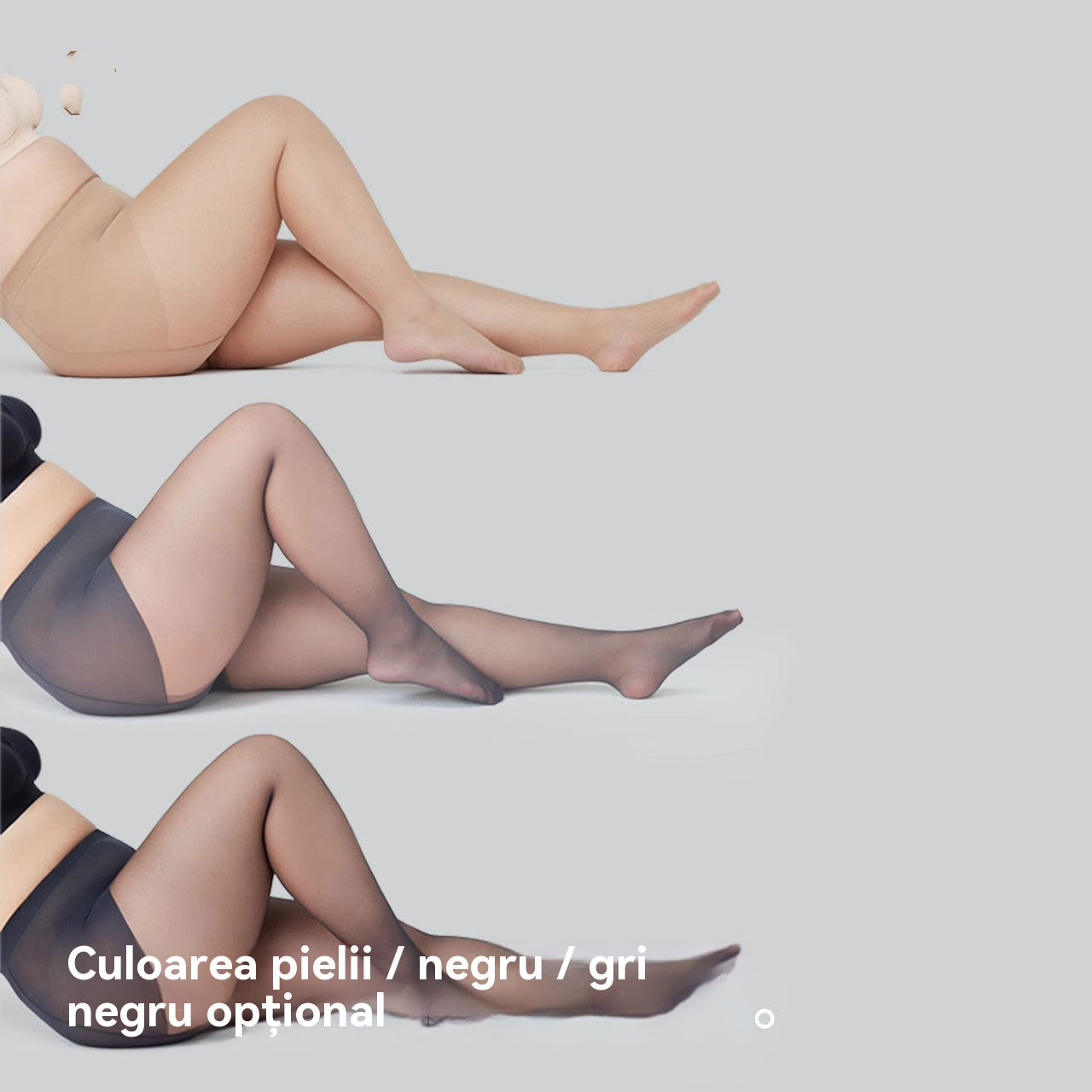 【40-150 kg】Ciorapi mari de vară pentru femei, cu elasticitate ridicată, fără cădere a picioarelor, mătase gri care înfrumusețează pielea-3942024