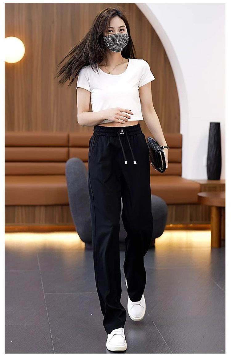 【Cumpără 1 Primește 1 gratuit】❤️【40-100kg】2025 noi pantaloni casual cu drapaj moale de înaltă calitate-3946860