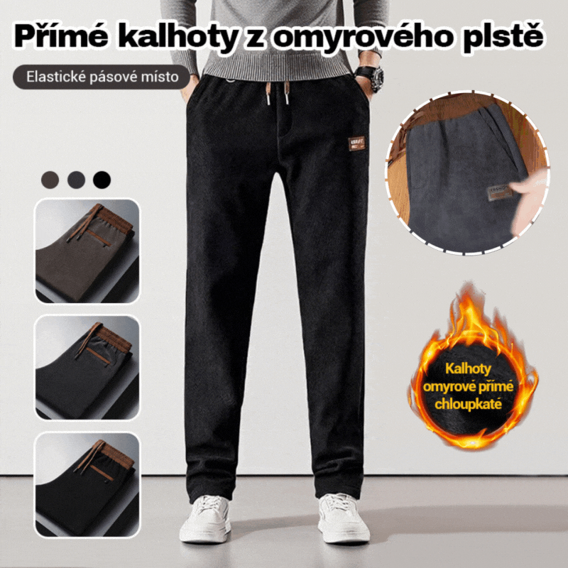 🔥 🔥Spodnie dresowe jesienno-zimowe – uniwersalne, luźne, z podszewką z polaru, wzmocnione –4217281