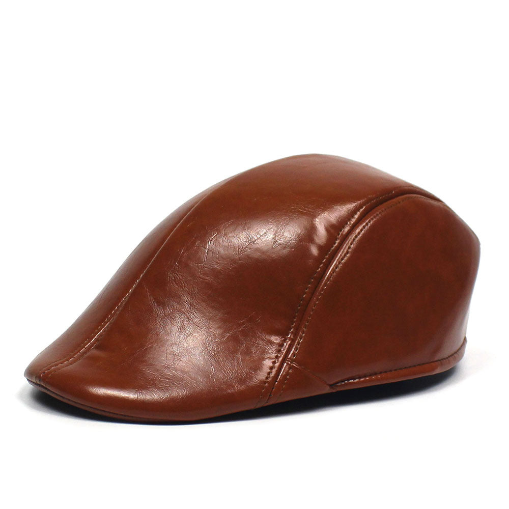 🔥【Cumpărați 2 obțineți 1】Beretă vintage din piele premium-3807924