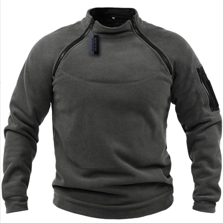🎉✨【S-4XL】Nowa moda męska zimowa ciepła polarowa kurtka bazowa, bluza-4234864