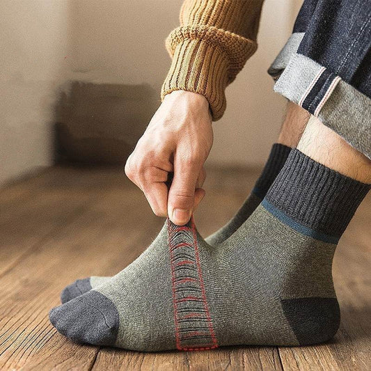 😍🧦【10 parov】 Antibakterijske, dezodorirne in tople volnene nogavice za jesen in zimo.-4123097