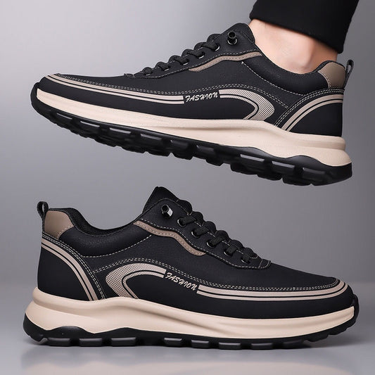 👟【39-45】2025 pantofi sport noi pentru bărbați din piele impermeabilă și rezistentă la praf, pantofi casual, tălpi moi, confort excelent-3954629