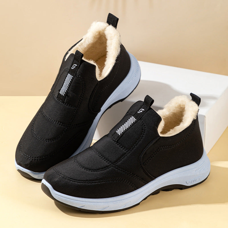 👞 Női téli cipő meleg pamutból, vízálló és melegítő.-4135786