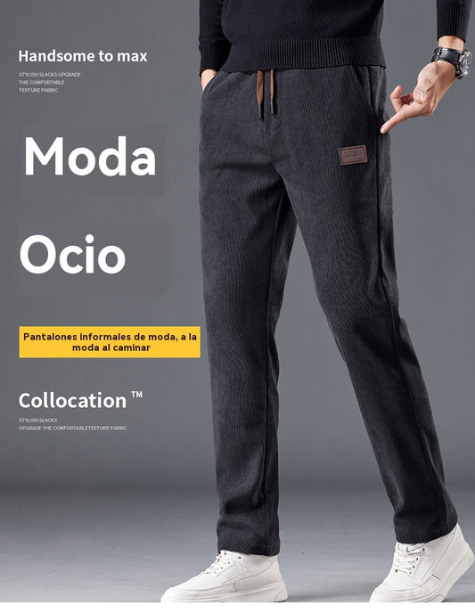🔥【M-5XL】Pantalones nuevos hechos de algodón puro de alta calidad con forro polar: duraderos, cálidos e ideales para el ocio.