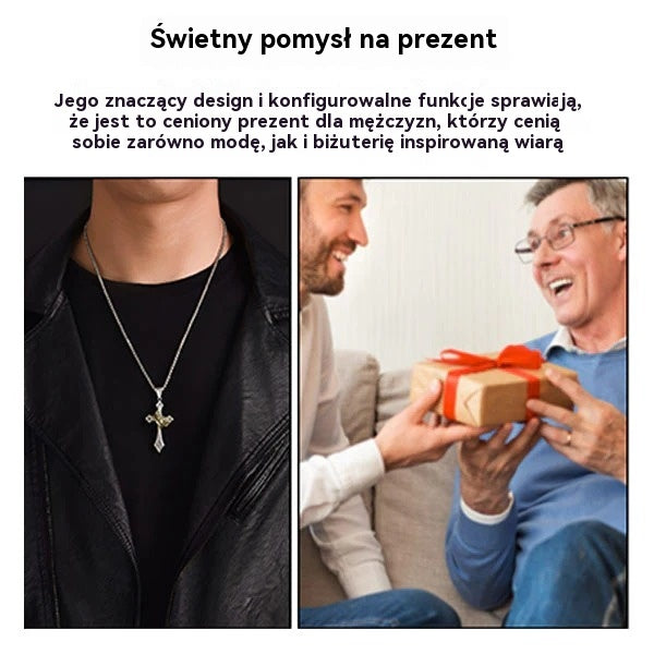 【Kup 1, a 1 dostaniesz gratis】✝️ Naszyjnik vintage z krzyżem i koroną – symbol wiary, siły i codziennej ochrony