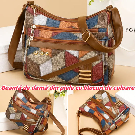 💝👜Geantă de umăr din piele moale PU la modă nouă 2025-4108781