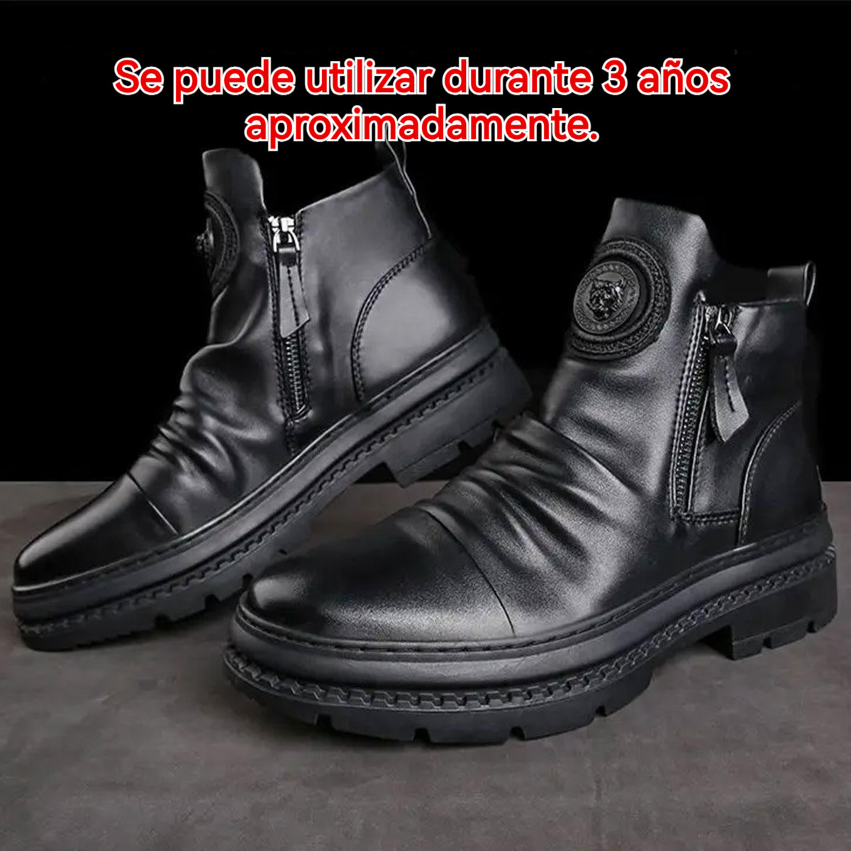 ⏳🔥Nuevos modelos de otoño e invierno 【39-44】 nuevas botas de piel para hombre, piel de vacuno de alta calidad, hechas a mano.