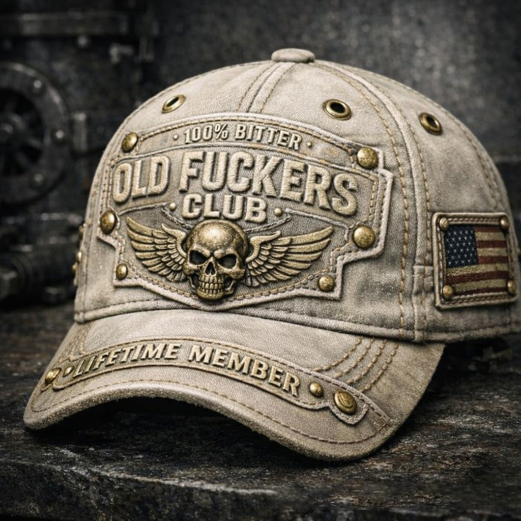 🔥🔥 Czapka baseballowa Old Fuckers Club Vintage-4209962