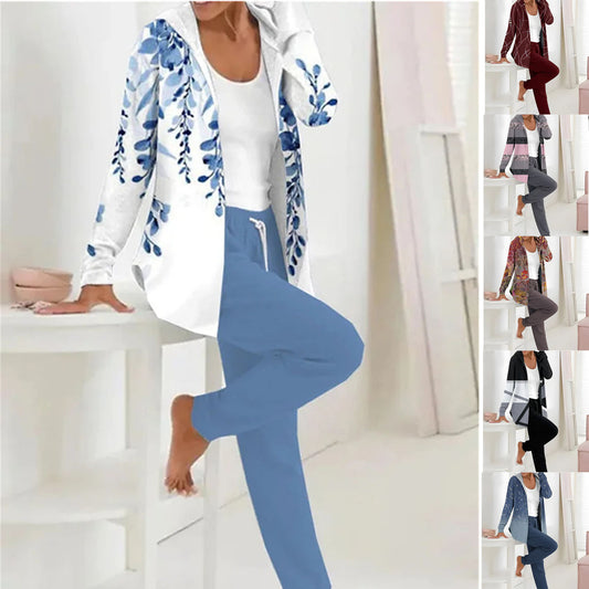 💃Novo - Posebna ponuda💖 Jesen 2025. Novi jednostavni pamučni komplet odijela-4189375