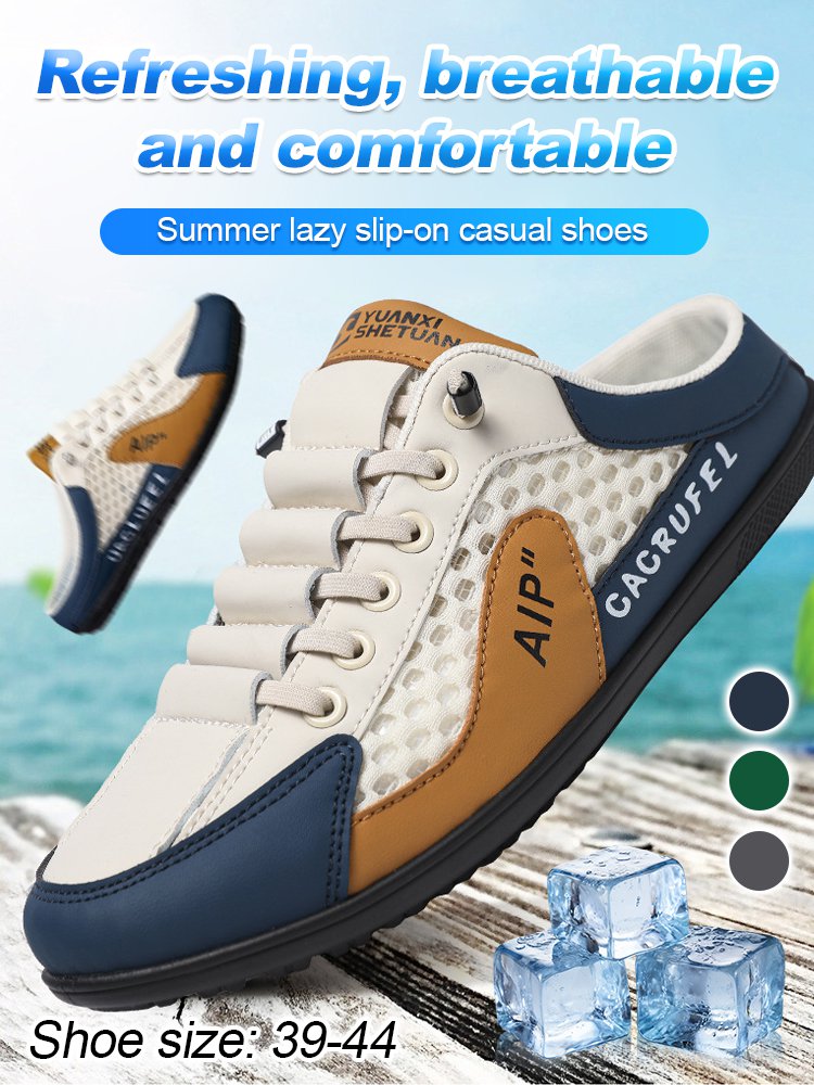 👞🔥【39-44】Nowe męskie sportowe wsuwane i codzienne kapcie-4205957