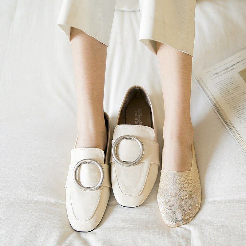 🔥【Cumpărați 10, primiți 10 gratuit】Șosete cu șiret pentru bărci fără a pierde călcâiul-4008683