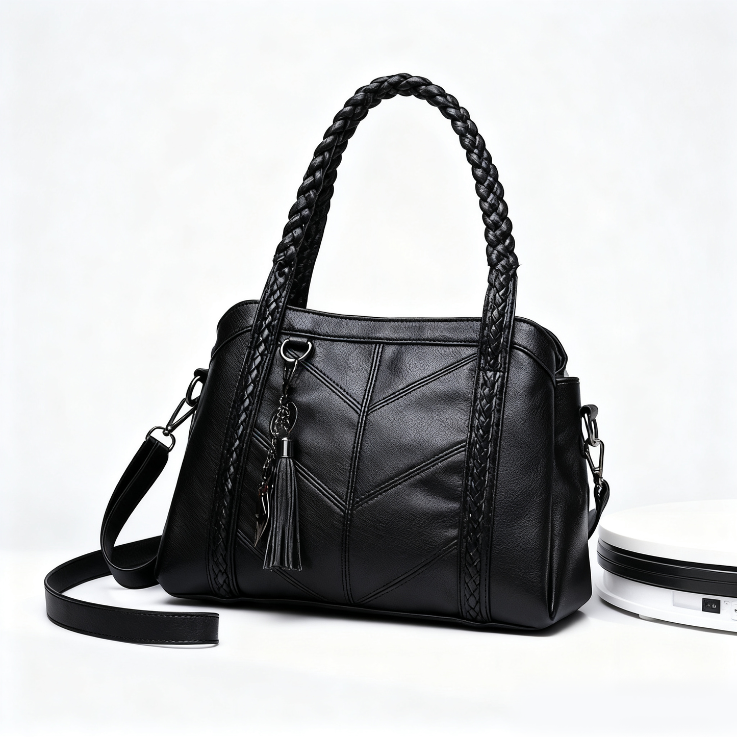 👜💟【50% ZNIŻKI】Torba z miękkiej skóry, torebka, duża pojemność, trzy przegrody, wodoodporna i odporna na zarysowania-4224385