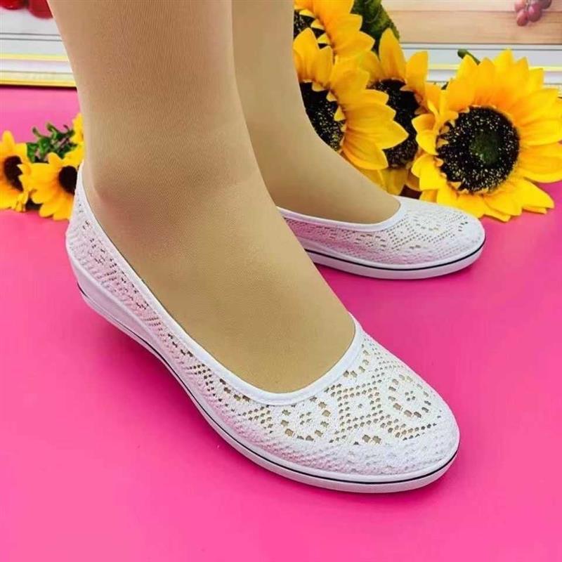 🌺🌺【35-41】🩰 2025 Primăvara și vara stil nou plasă respirabil toc pană pantofi comozi casual-3915840