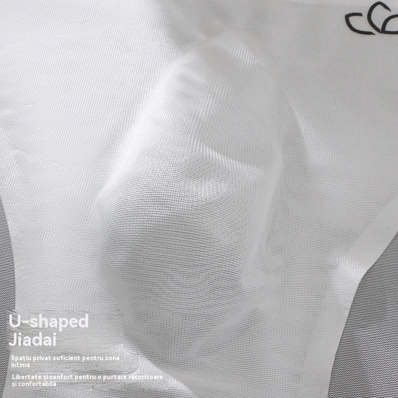 🔥🩲【Cumpără 5, primești 5 gratis】Chiloți triunghiulari respirabili din mătase glacială pentru bărbați, cu talie joasă（45-100kg)-4057556