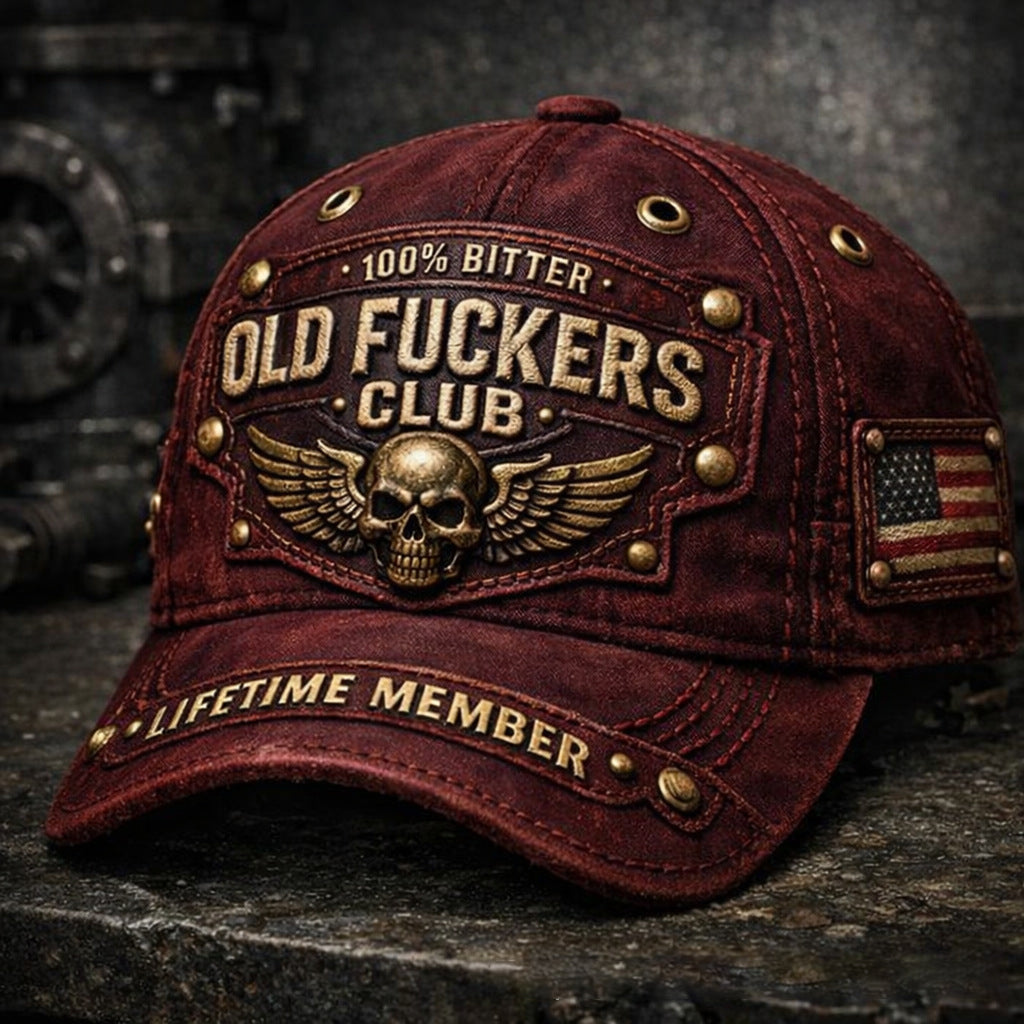 🔥🔥 Czapka baseballowa Old Fuckers Club Vintage-4209962