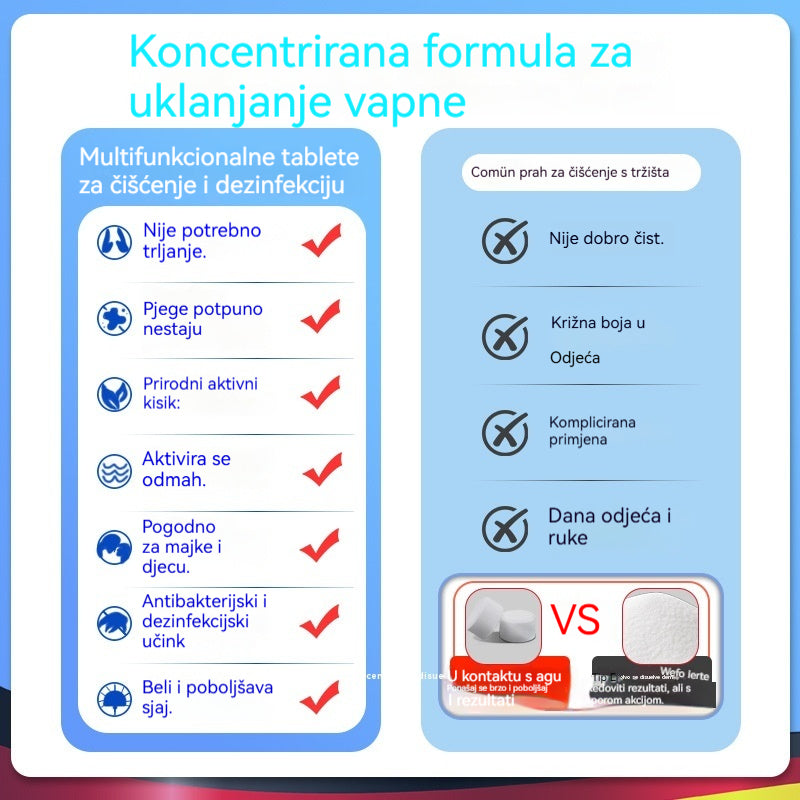 🔥【🎁Kupite 3 kutije, dobijte 3 gratis】 ✨【Brzo čišćenje】💦 Višenamjenske šumeće tablete za čišćenje kućanstva-4171275