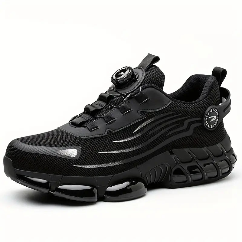 Knauf cizme de lucru casual de zi cu zi, rezistente la impact și perforare, cu vârf de oțel, pantofi de siguranță confortabili și anti-alunecare.-3990959