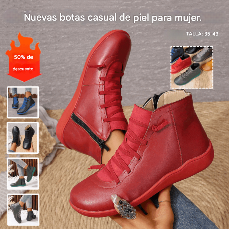 🔥🔥【Tallas 35-43】Nuevas zapatillas anchas de invierno para mujer 2025-botines casuales.