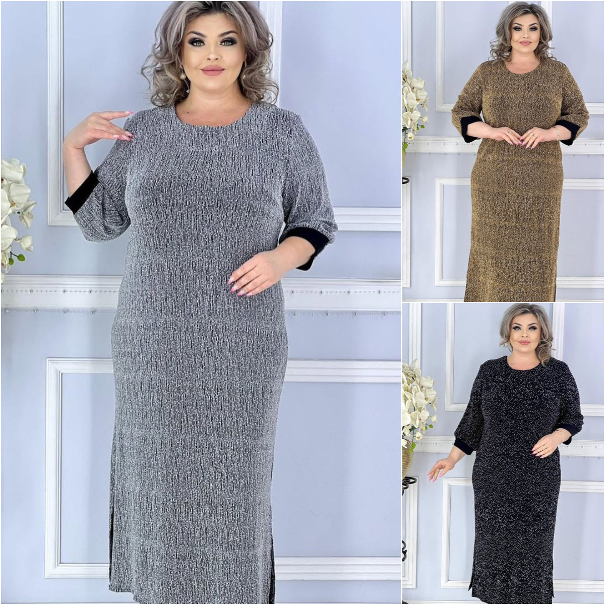 💖💖【S-5XL】]Noua rochie eleganta de inalta calitate pentru toamna si iarna