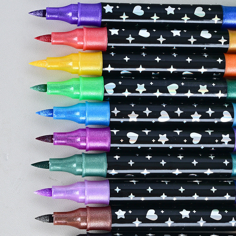 🔥✨️【12 kusů (dárková krabička s oboustranným uzávěrem a 24 barev)】🎨🖍️Sada dvoubodového bleskového osvětlení-4193270