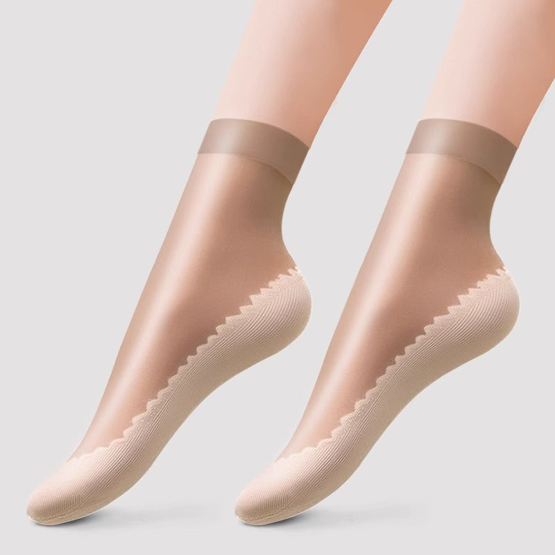 🔥【Ofertă pe timp limitat】40 perechi 139 lei🔥Ciorapi scurti cu talpa de bumbac cu volane, stil anti-alunecare-3955074