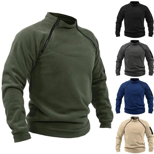 🎉✨【S-4XL】Nowa moda męska zimowa ciepła polarowa kurtka bazowa, bluza-4234864