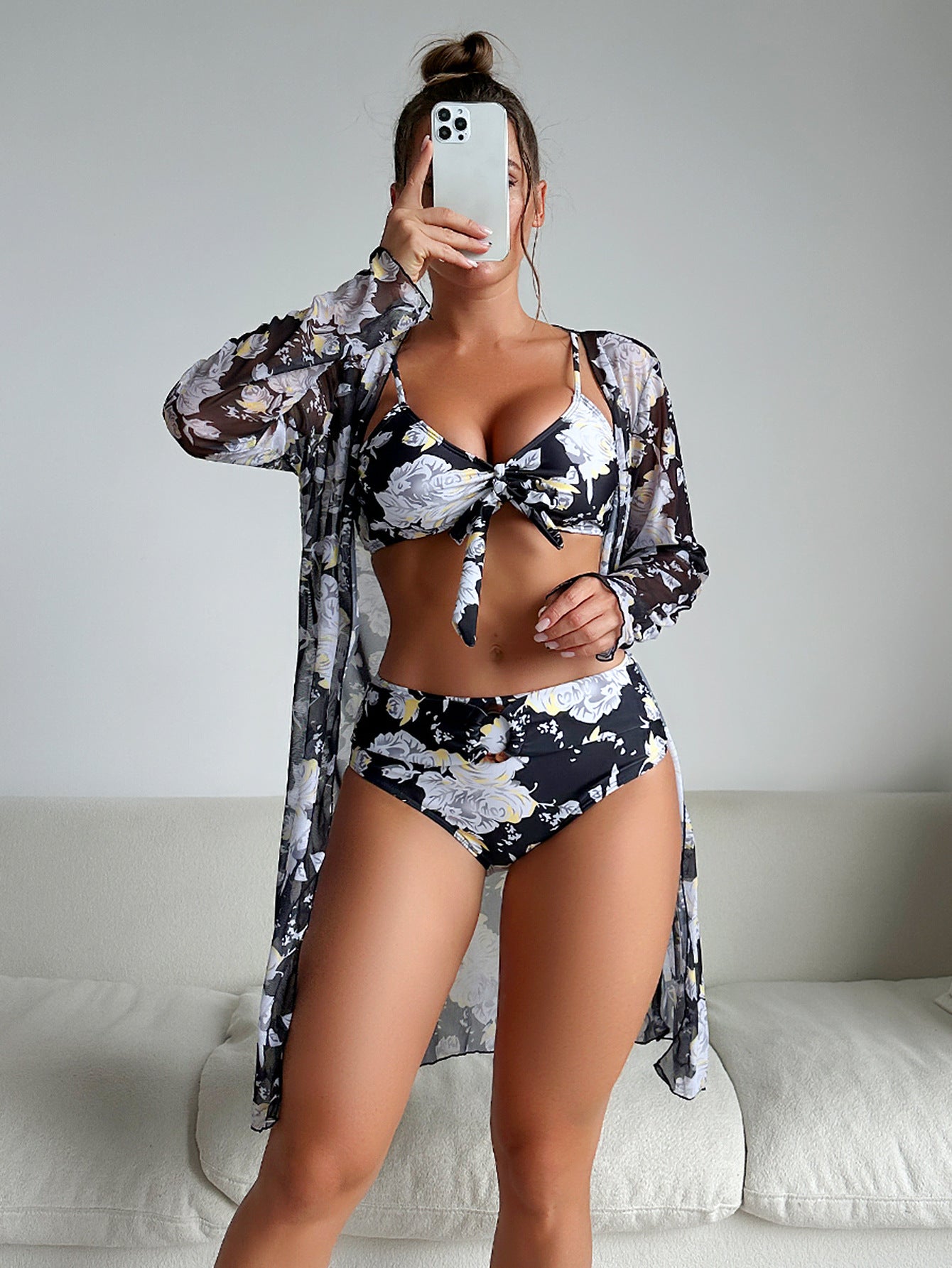✨👙 Noul costum de baie din trei piese de modă nouă, mai multe culori disponibile