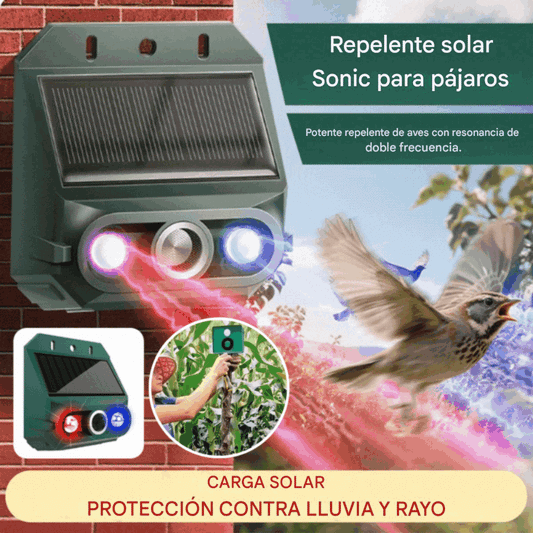 🔥【Oferta especial】🔥Repelente solar ultrasónico para animales para exteriores: puede ahuyentar pájaros y animales.-4260424
