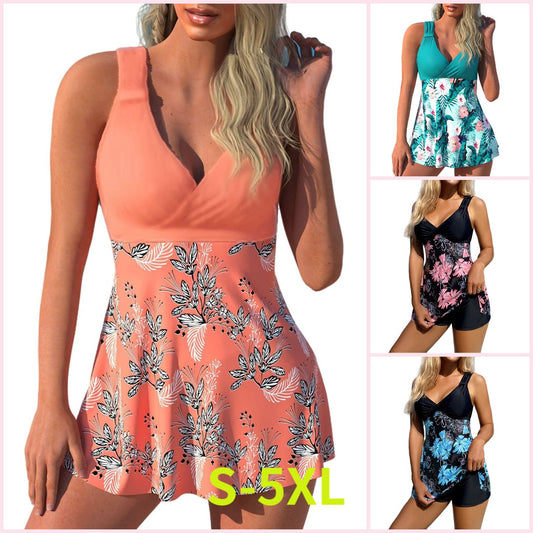 🏖️🌴【S-5XL】 Set costum de baie 2025 imprimat de vacanță la plajă-3984761