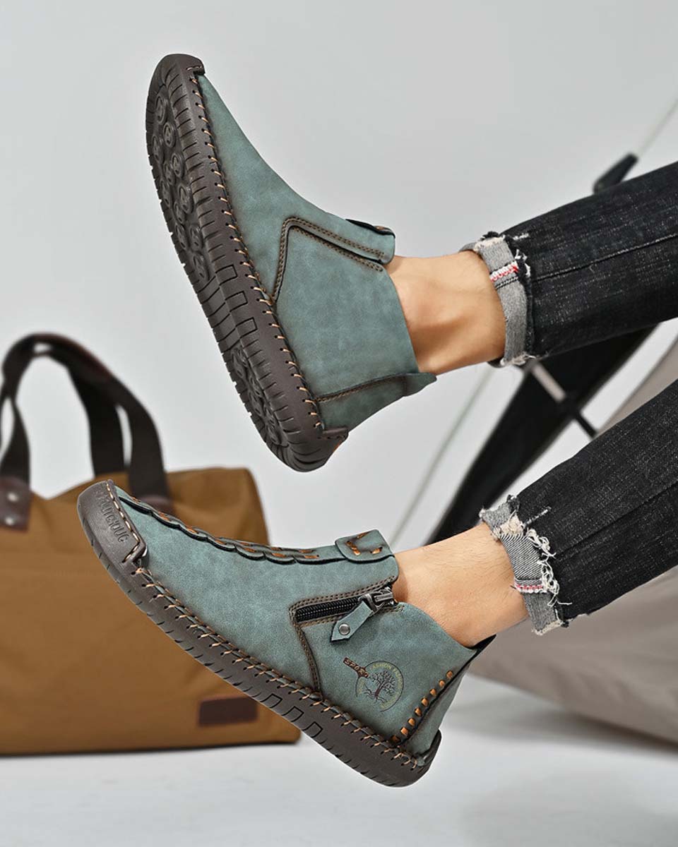 Nowe, męskie, zimowe, krótkie buty Martin z zamkiem, 2025【38-48】-4135771