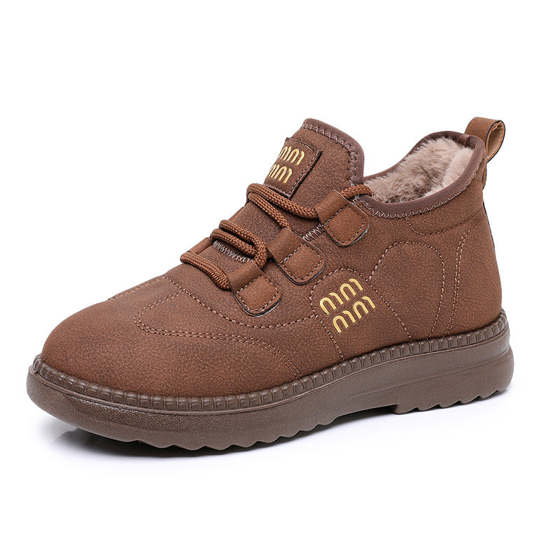 🔥【35-41】Zima 2025, nový styl sametových a silných teplých sněhulek, pohodlné a protiskluzové silné podrážky vám neunaví nohy-4189367