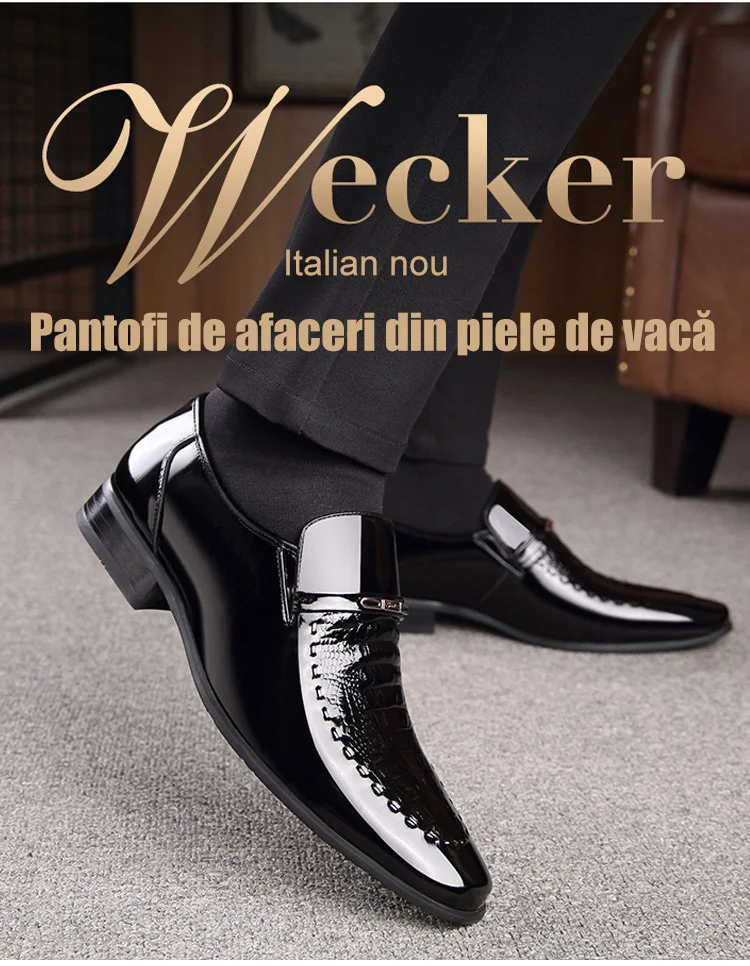 Pantofi de afaceri din piele de vacă-4052847