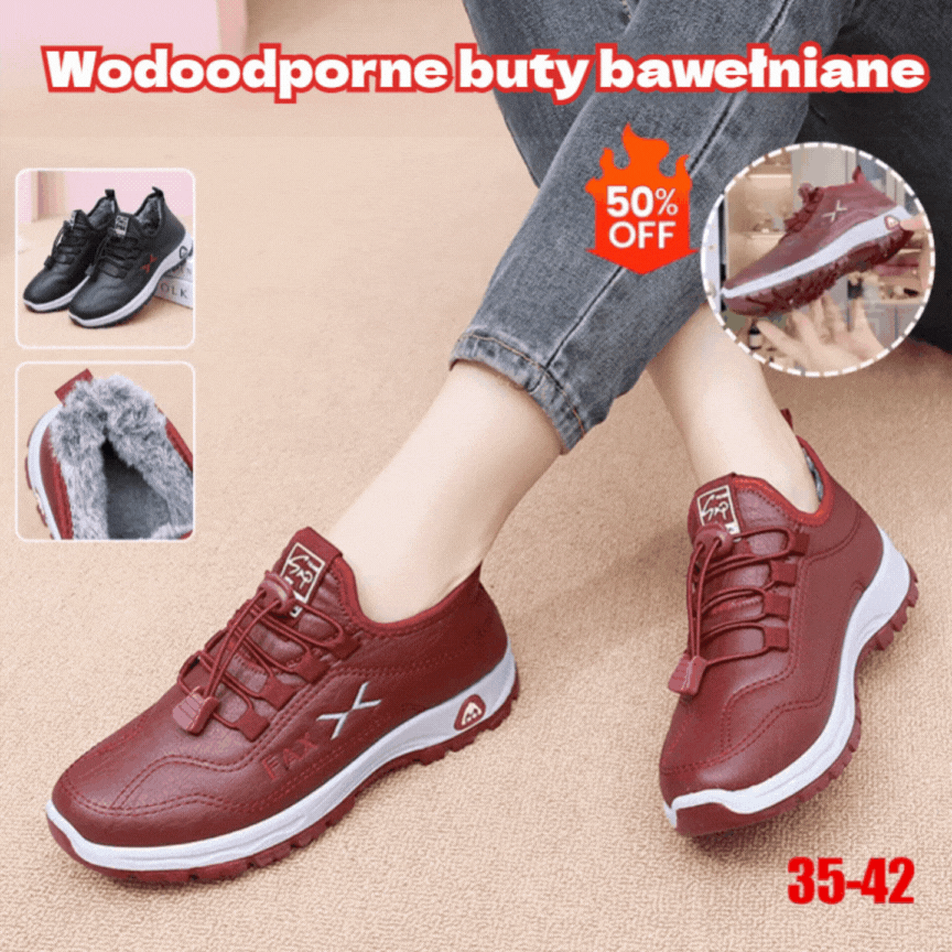 【35-41】Damskie ręcznie robione buty z prawdziwej skóry z aksamitu i bawełny w nowym stylu, zimowe-4135752
