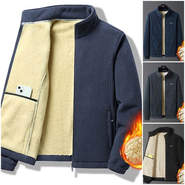 【30%off】【M-5XL】 Jachetă nouă de toamnă și iarnă de catifea de miel îngroșată pentru bărbați pentru toamnă și iarnă-4105988