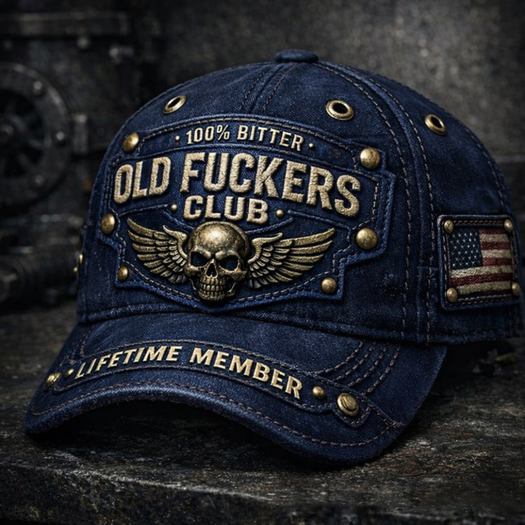 🔥🔥 Czapka baseballowa Old Fuckers Club Vintage-4209962
