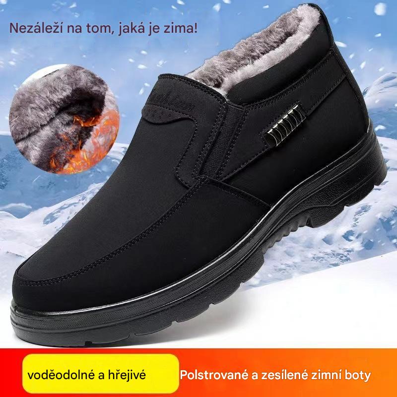 👞 Zimní sleva -50% 🔥🔥【39-47】Zimní boty, zateplené a zesílené, voděodolné a teplé-4189371