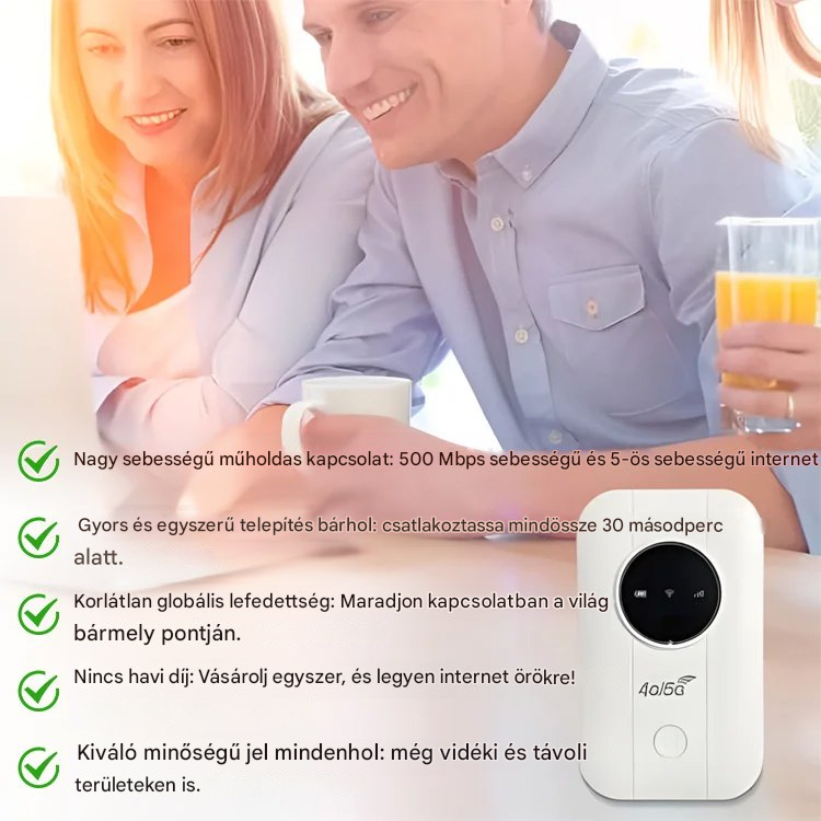 【Ingyenes internet a zsebedben】5G router