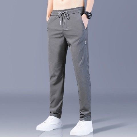 [Cumpărați 1, primiți 1 gratuit] [M-5XL] Pantaloni casual pentru bărbați, elastici, de culoare uni-3923412