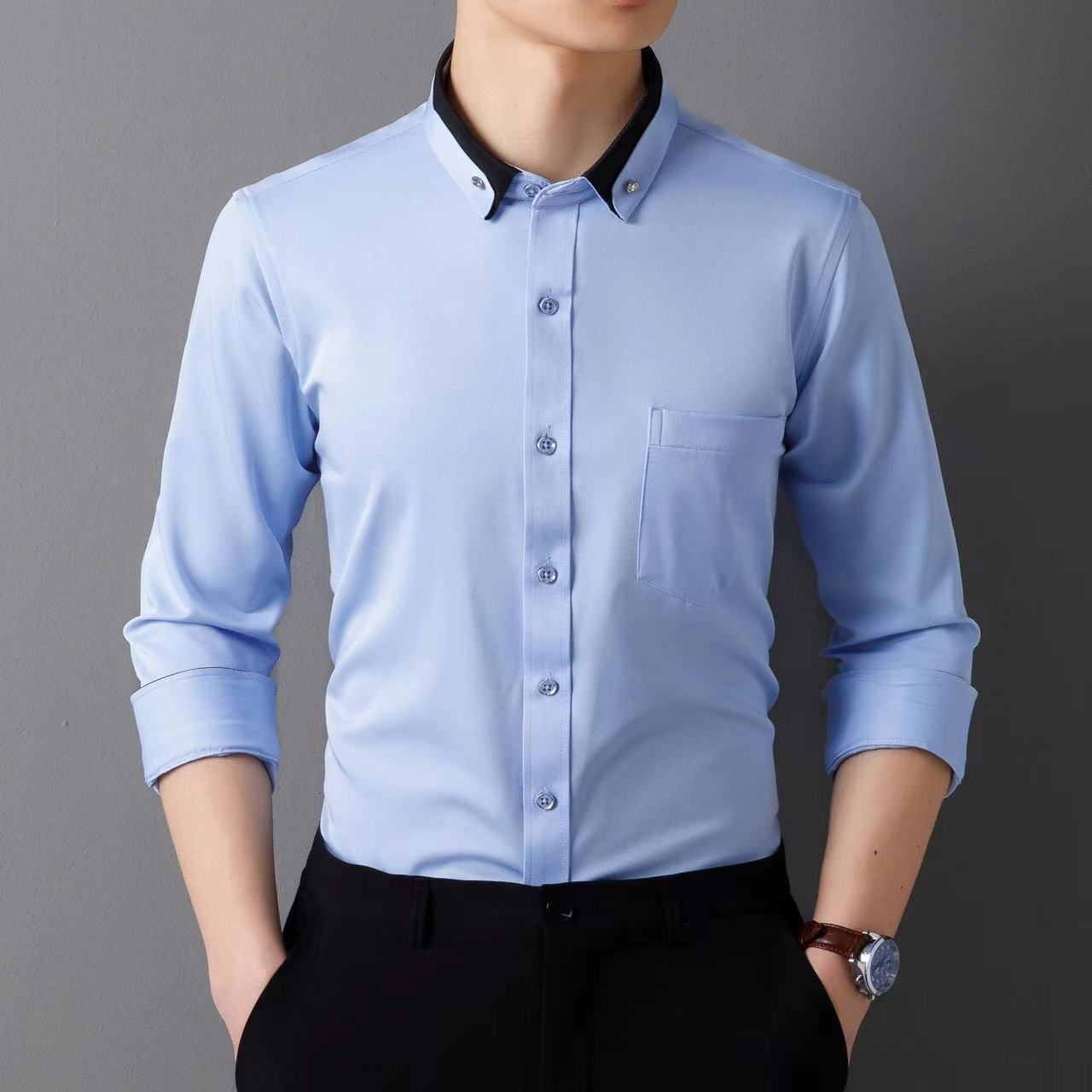 👕 Cămăși de afaceri casual și elegante, confortabile și respirabile pentru bărbați