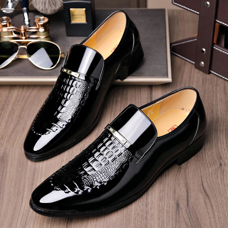 Pantofi de afaceri din piele de vacă-4052847